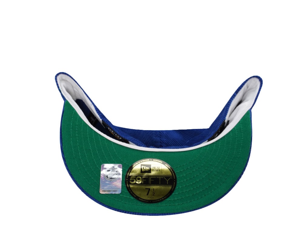 New Era New York Rangers 100th Anniversary Royal Corduroy Throwback Edition 59Fifty Fitted Gorra