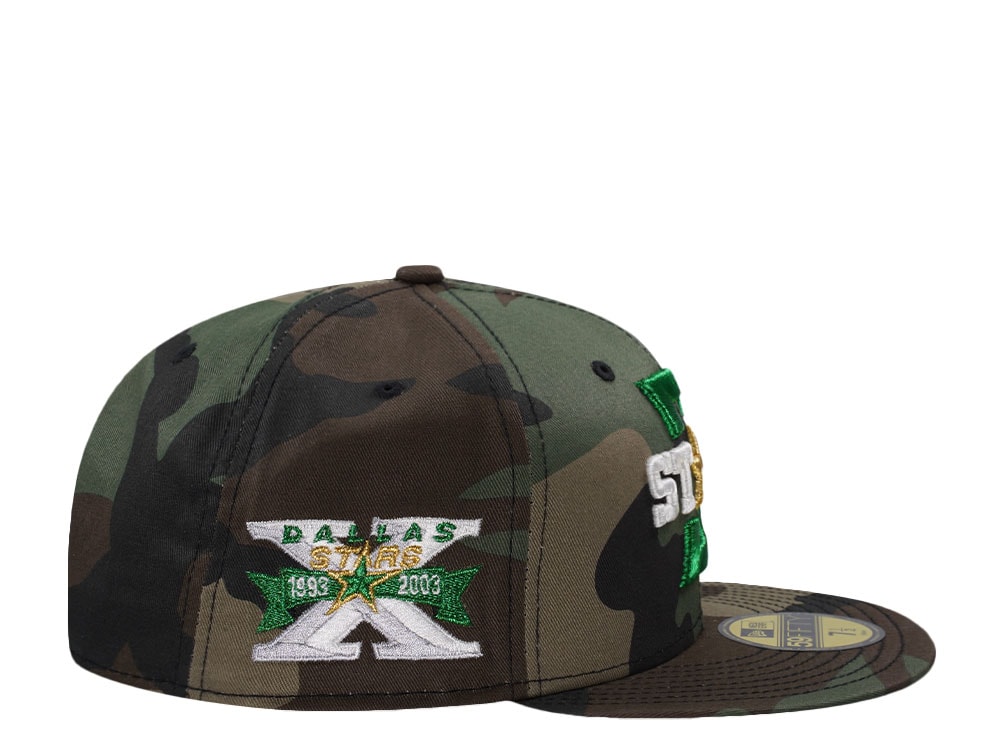 New Era Dallas Stars 10th Anniversary Camo Prime Edition 59Fifty Fitted Gorra