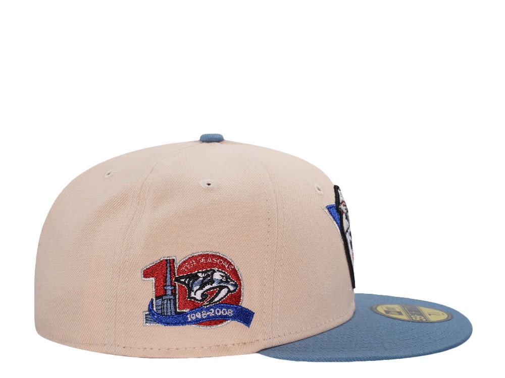 New Era Nashville Predators 10th Anniversary Mango Mocha Two Tone Edition 59Fifty Fitted Gorra