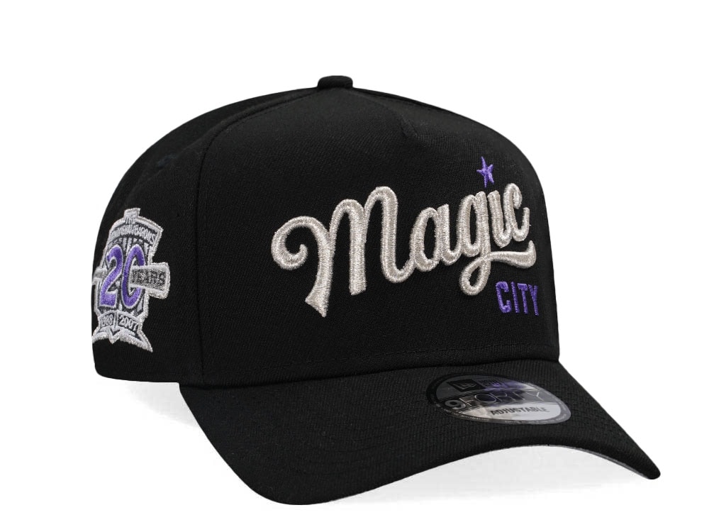 New Era Birmingham Barons 20 Years Black Satin Edition 9Forty A Frame Snapback Gorra