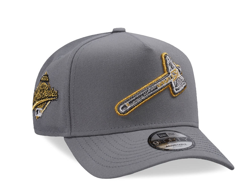 New Era Atlanta Braves World Series 1995 Gray Edition 9Forty A Frame Snapback Gorra