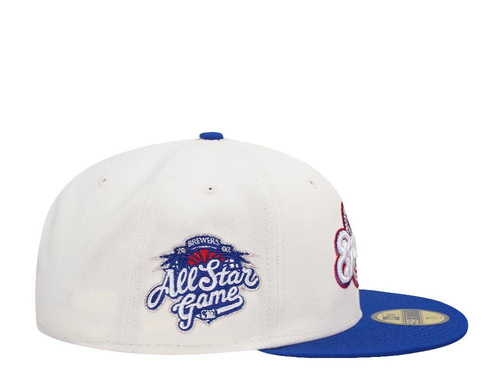 New Era Milwaukee Brewers All Star Game 2002 Cream Prime Two Tone Edition 59Fifty Fitted Gorra
