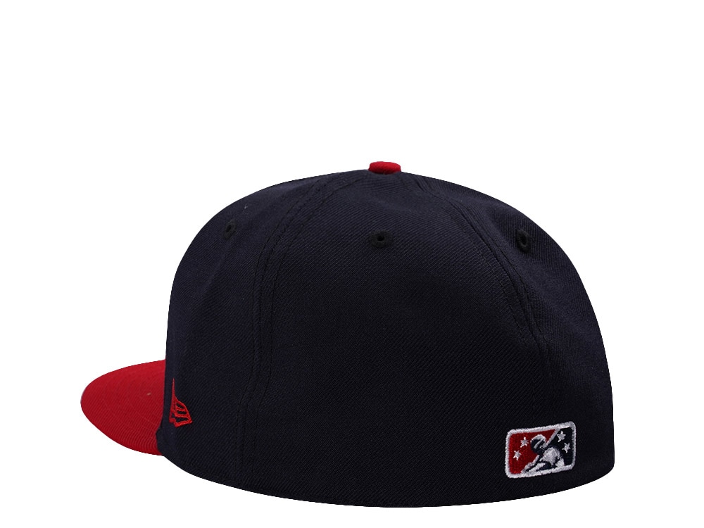 New Era Kinston Indians Navy Wool Two Tone Edition 59Fifty Fitted Gorra