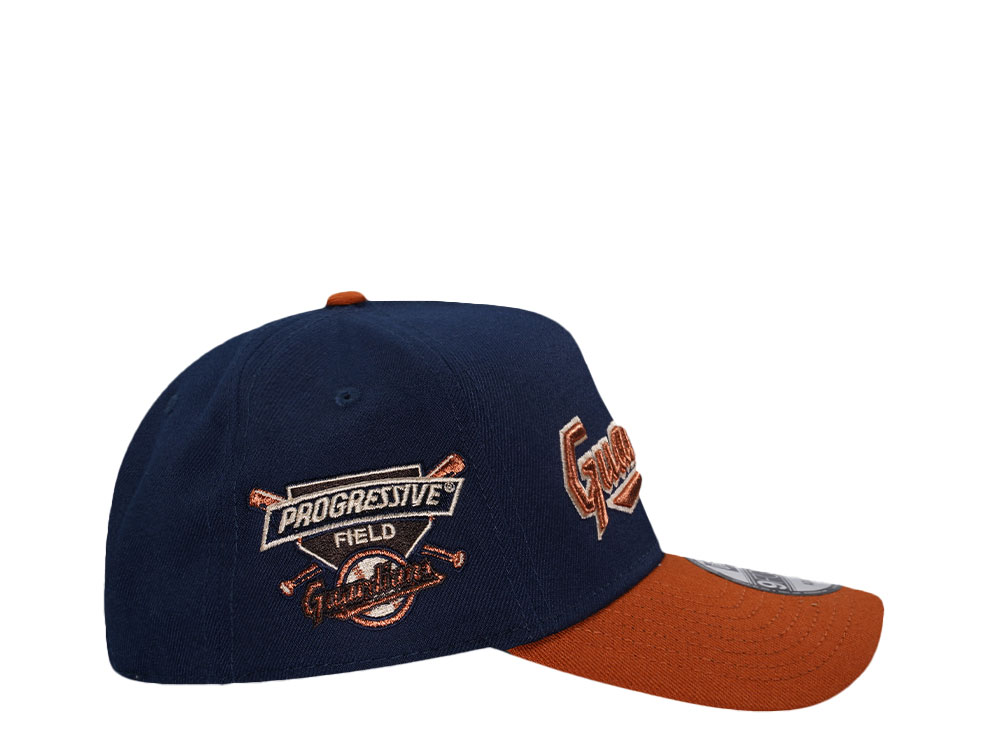 New Era Cleveland Guardians Progressive Field Copper Two Tone 9Forty A Frame Snapback Gorra