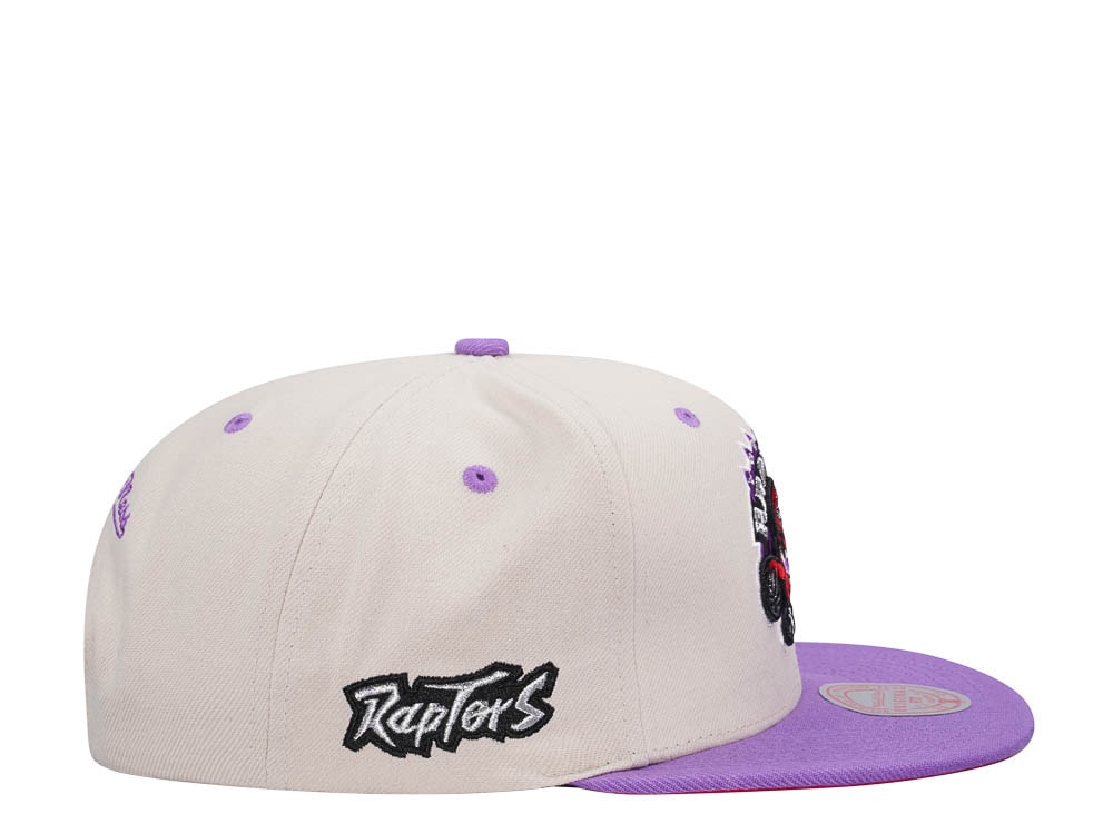 Mitchell & Ness Toronto Raptors Sail Off White Two Tone Snapback Gorra