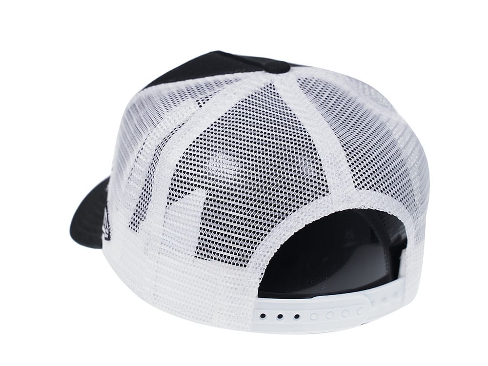 NEW ERA LOS ANGELES DODGERS MESH TRUCKER SNAPBACK CAP BLACK