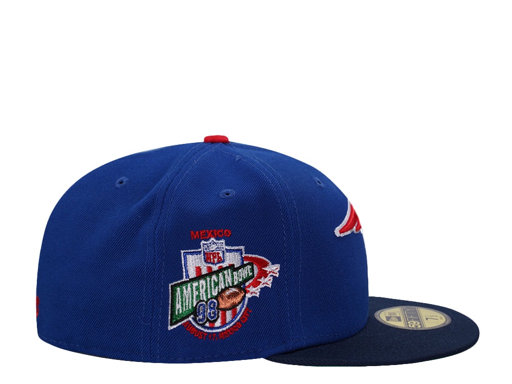 New Era New England Patriots American Bowl 1998 Blue Two Tone Edition 59Fifty Fitted Gorra