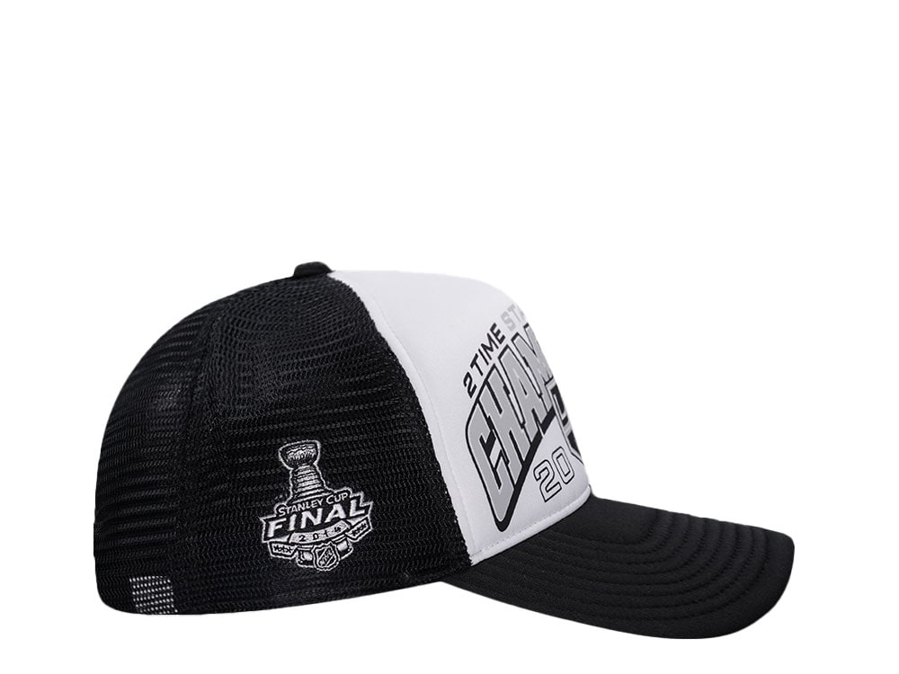 47Brand Los Angeles Kings Vintage 2014 Stanley Cup Black Foam Champ Offside Trucker Snapback Gorra
