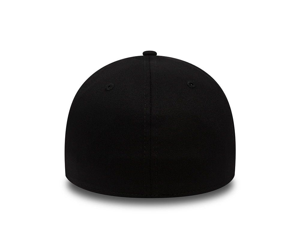 New Era Los Angeles Dodgers League Basic All Black Stretch Fit 39Thirty Gorra