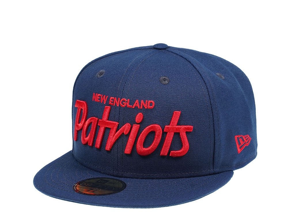 New Era New England Patriots Red Script Edition 59Fifty Fitted Gorra