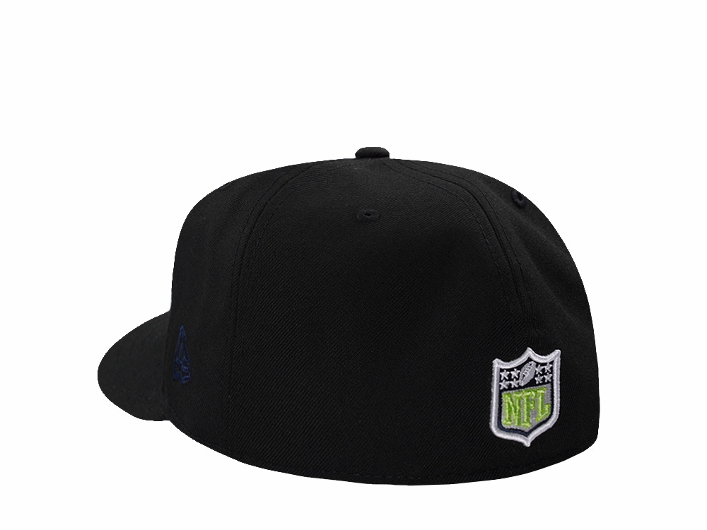 New Era Seattle Seahawks Black Prime Edition Pre Curved 59Fifty Fitted Gorra