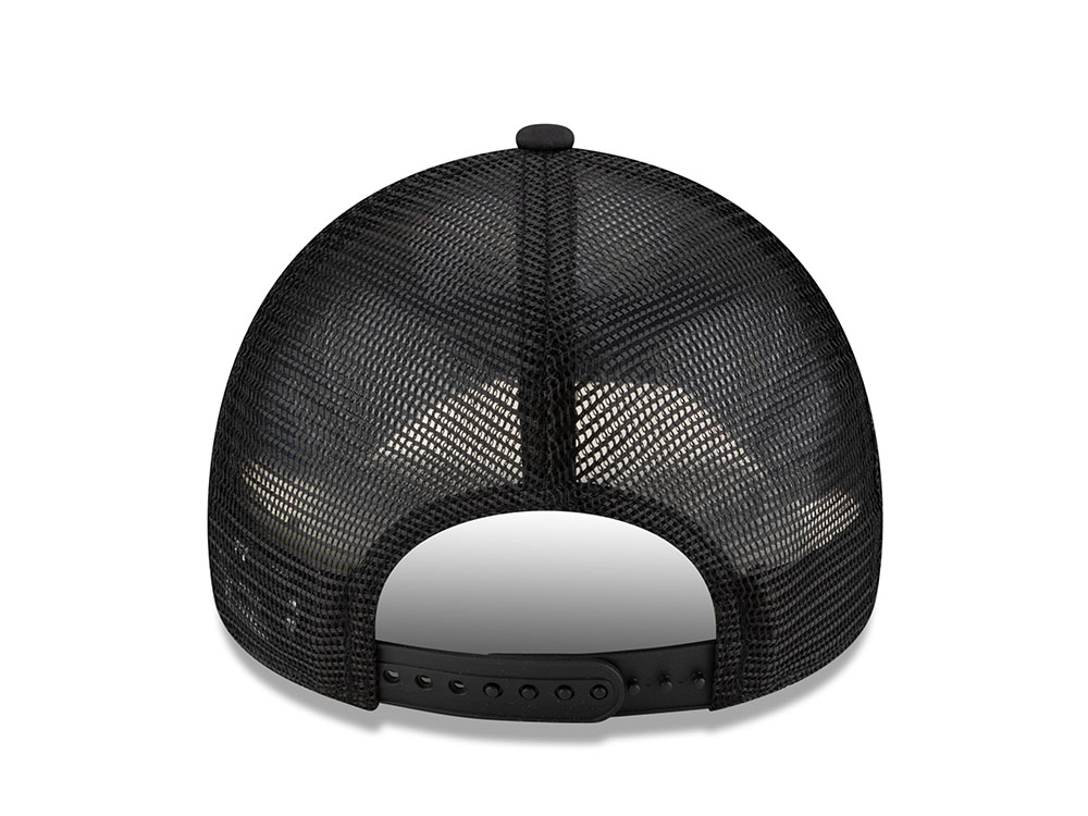 New Era AS Roma Black 9Forty A Frame Trucker Snapback Gorra