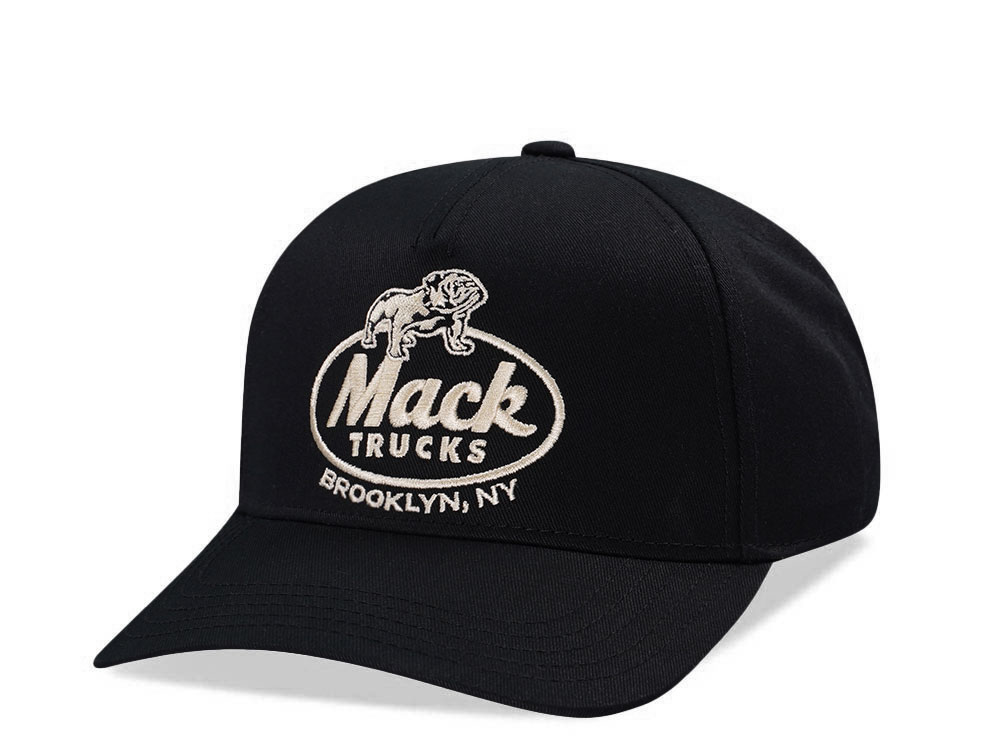 American Needle Mack Truck Canvas Cappy Black Snapback Gorra