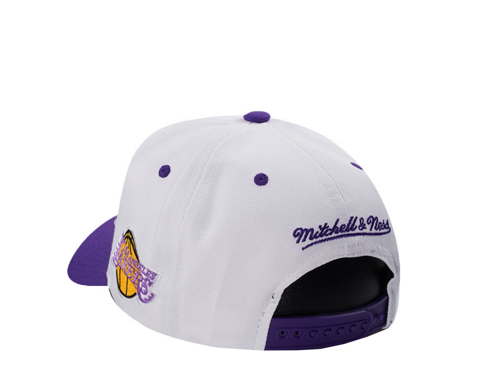 Mitchell & Ness Los Angeles Lakers NBA Playoffs 1996 Chrome Two Tone Editon Pro Crown Fit Snapback Gorra
