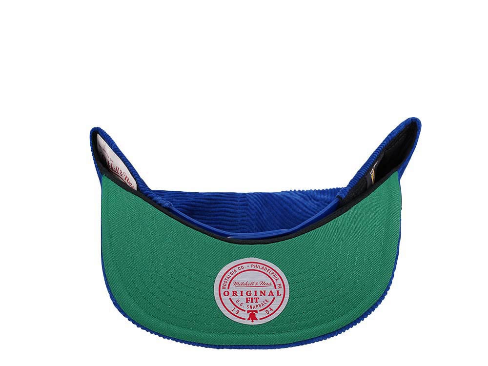 Mitchell & Ness Washington Capitals Blue Cord Vintage Snapback Gorra