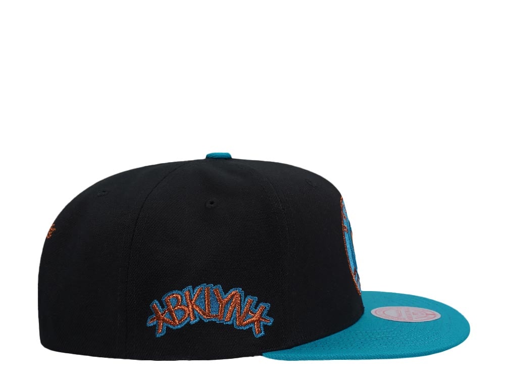 Mitchell & Ness Brooklyn Nets Make Cents Black Two Tone Edition Snapback Gorra