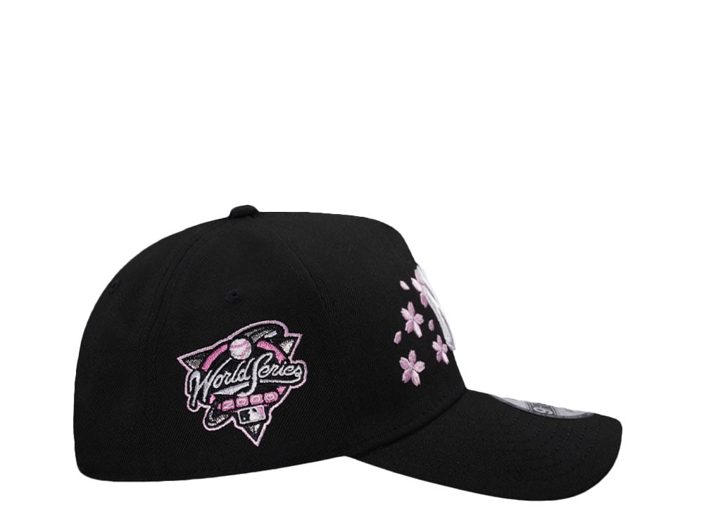 New Era New York Yankees World Series 2000 Cherry Blossom Black Pink Edition 9Forty A Frame Snapback Gorra
