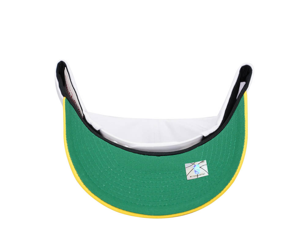 Mitchell & Ness Indiana Pacers Team Two Tone 2.0 Pro White Snapback Gorra