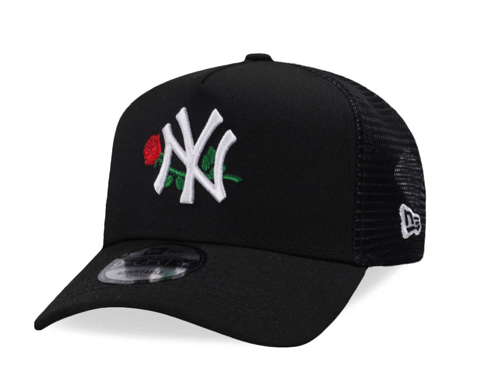 New Era New York Yankees Black Rose Edition 9Forty A Frame Trucker Snapback Gorra