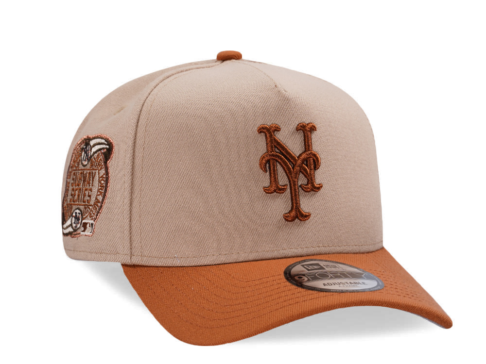 New Era New York Mets World Series 2000 Pumpkin Spice Edition 9Forty A Frame Snapback Gorra
