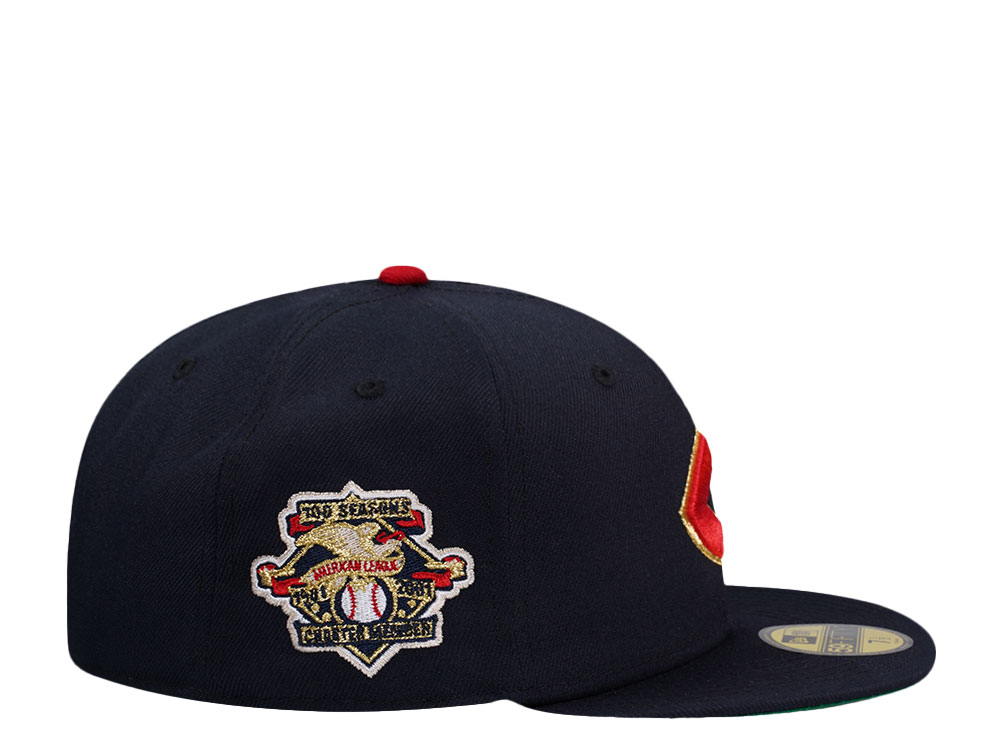 New Era Cleveland Indians American League Throwback Edition 59Fifty Fitted Gorra