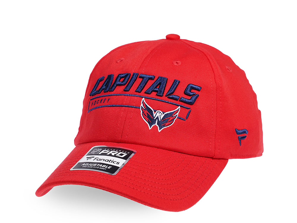 FANATICS WASHINGTON CAPITALS AUTHENTIC PRO RINKSIDE ADJUSTABLE STRAPBACK CAP