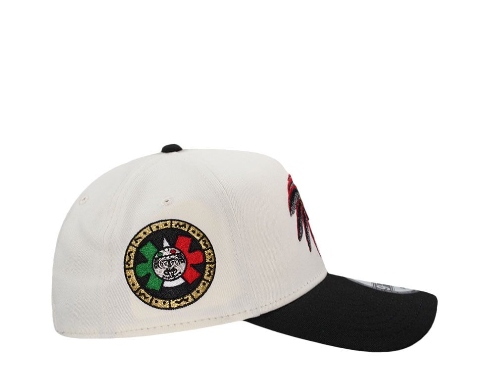 New Era Mexico Aztec Skull Warrior Chrome Two Tone Edition 9Forty A Frame Snapback Gorra