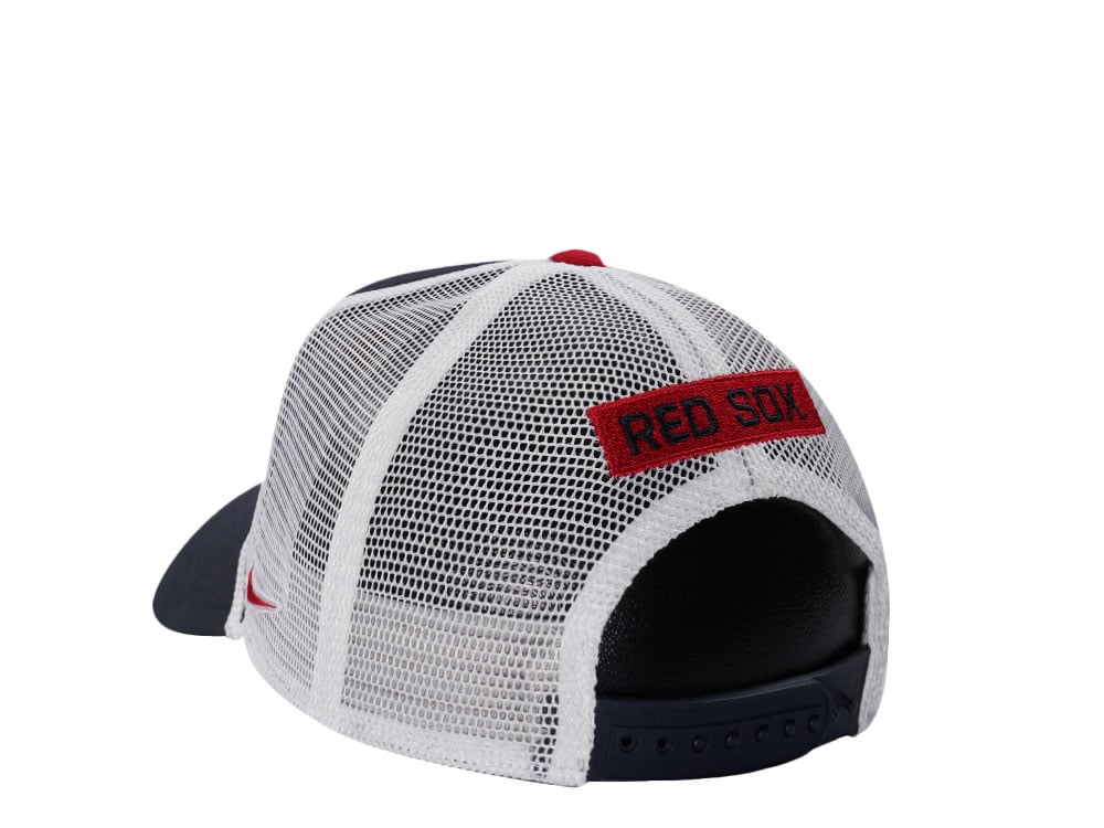 Nike Boston Red Sox Primetime Dri-Fit Rise Black Edition Trucker Snapback Gorra