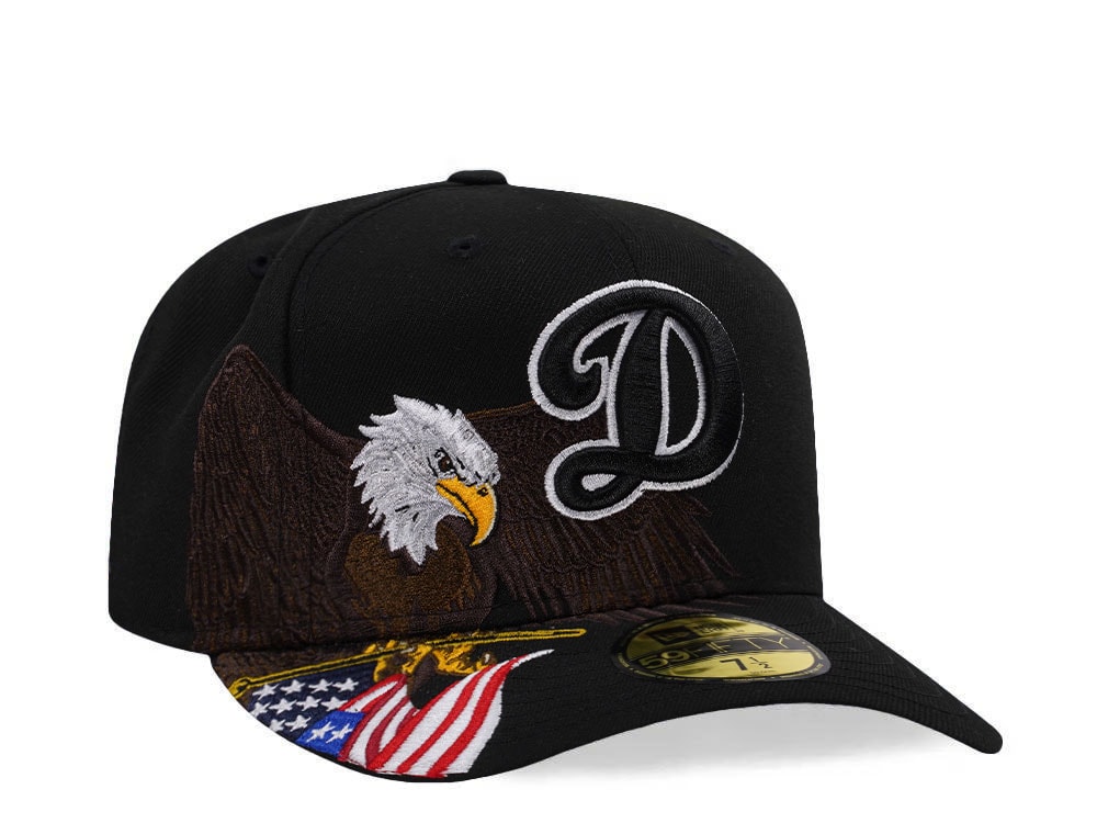 New Era Los Angeles Dodgers American Eagle Black Edition 59Fifty Fitted Gorra