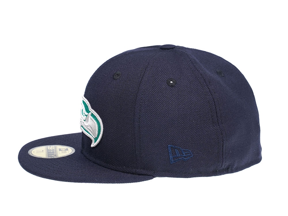 New Era Seattle Seahawks Navy and Green 59Fifty Fitted Gorra