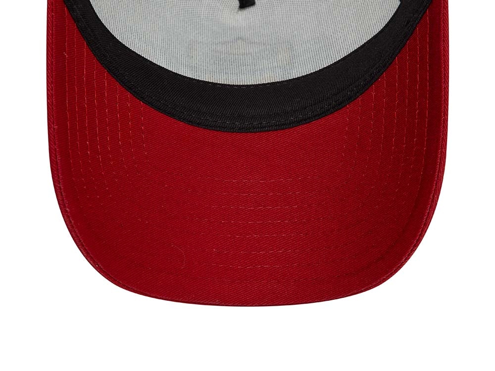 New Era AS Roma White Red A Frame Trucker Snapback Gorra
