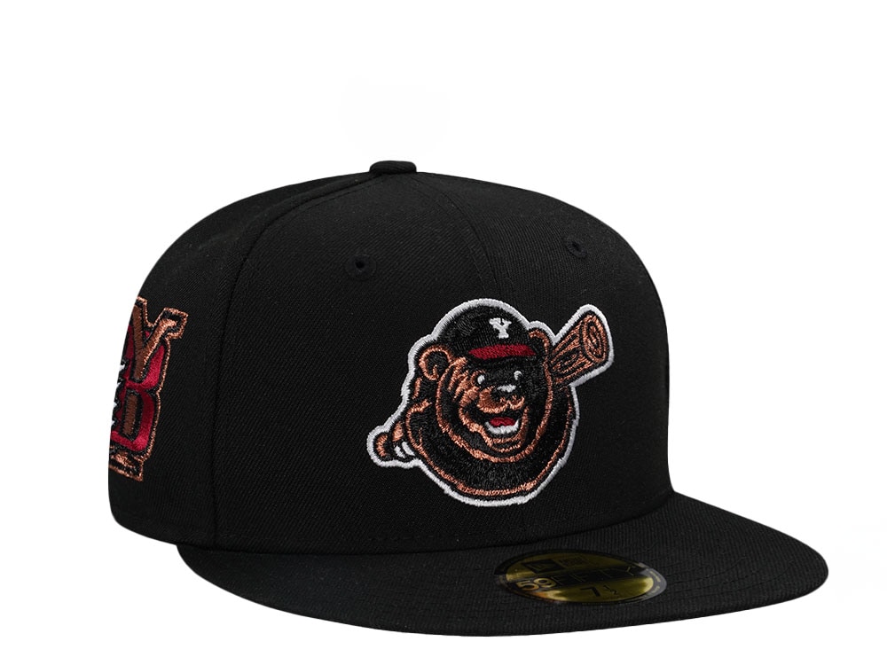 New Era Yakima Bears Black Throwback Edition 59Fifty Fitted Gorra