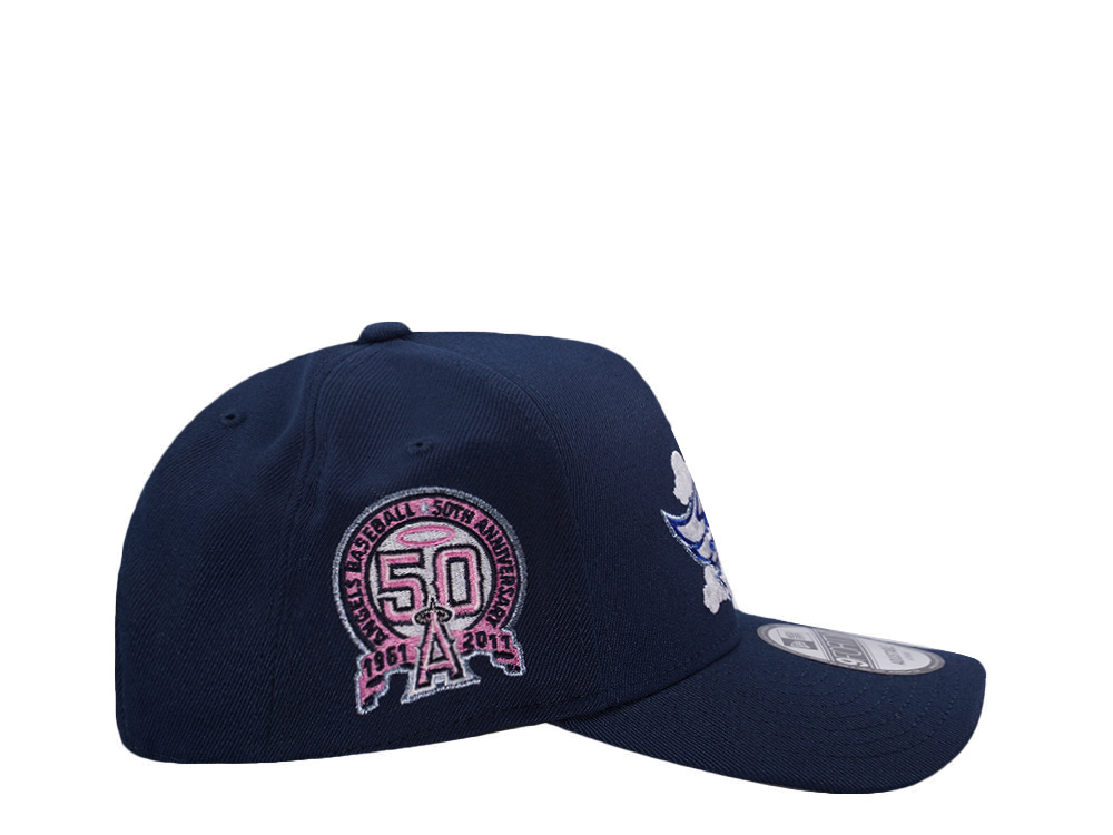 New Era Anaheim Angels 50th Anniversary Ocean Blue Prime Edition 9Forty A Frame Snapback Gorra