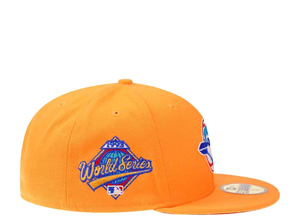New Era Toronto Blue Jays World Series 1993 Flash Orange Glow Edition 59Fifty Fitted Gorra