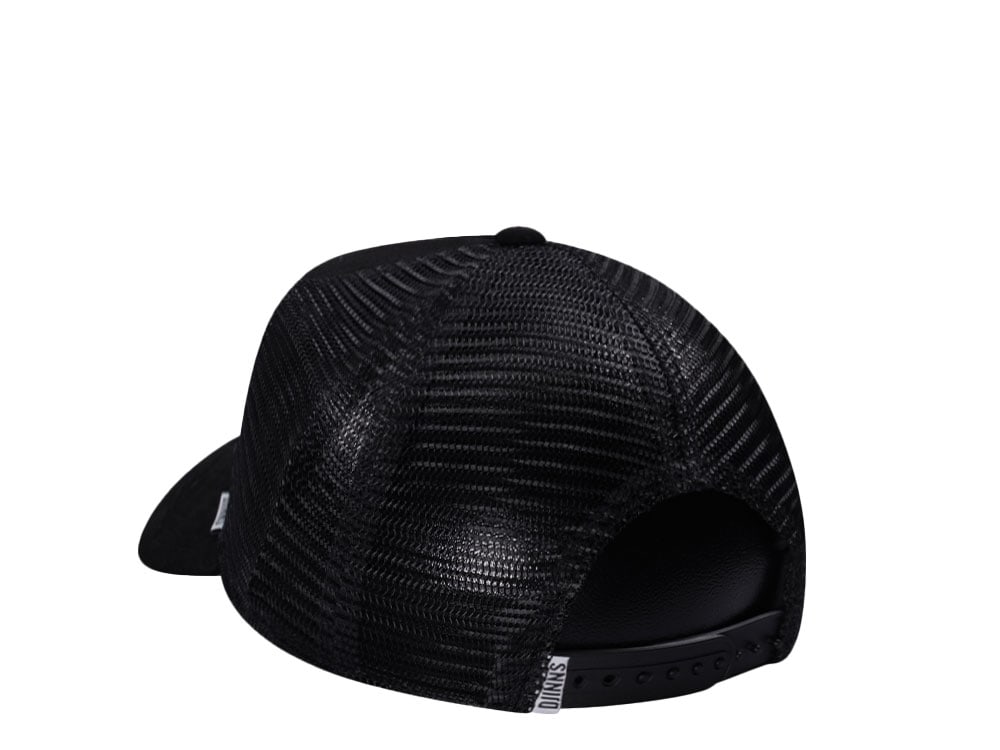 Djinns Do Nothing Club Suede Black Trucker Snapback Gorra