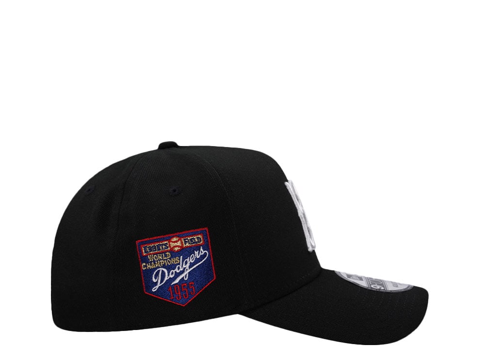 New Era Brooklyn Dodgers World Champions 1955 Black Prime Edition 9Forty A Frame Snapback Gorra