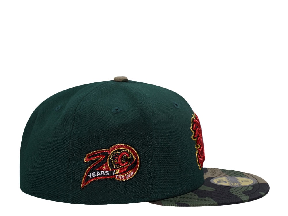 New Era Calgary Flames 20th Anniversary Forest Camo Prime Edition 59Fifty Fitted Gorra