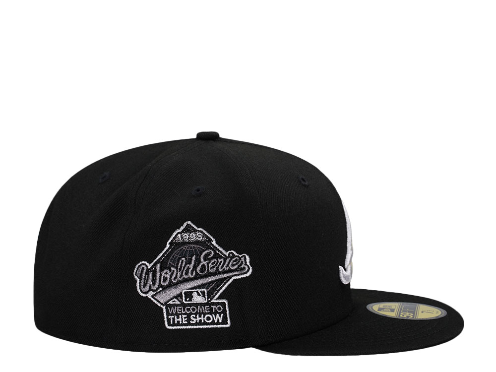 New Era Atlanta Braves World Series 1995 Black and White Prime Edition 59Fifty Fitted Gorra