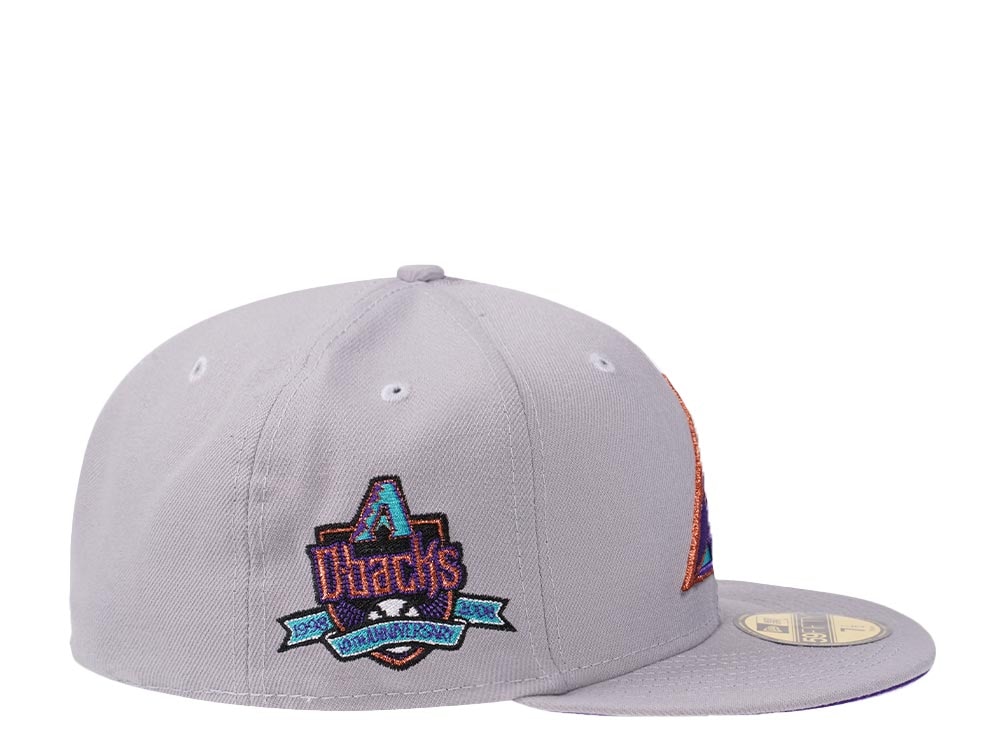 New Era Arizona Diamondbacks 10th Anniversary Fresh Gray  Edition 59Fifty Fitted Gorra