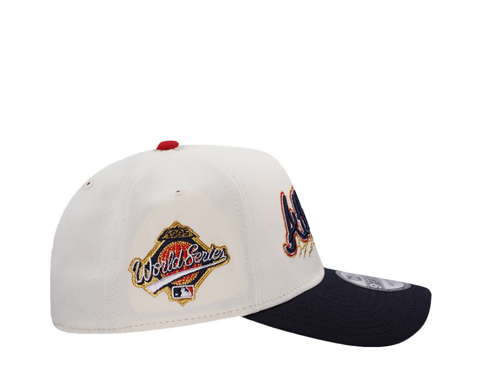 New Era Atlanta Braves World Series 1995 Chrome Two Tone Edition 9Forty A Frame Snapback Gorra
