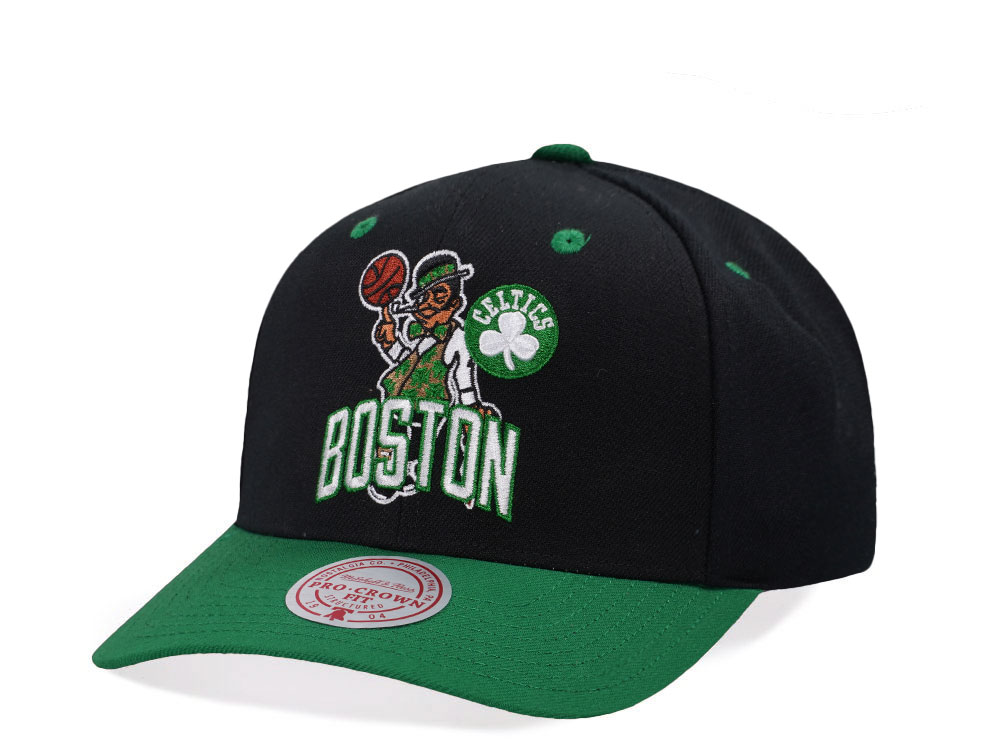 Mitchell & Ness Boston Celtics Two Tone Pro Crown Fit Snapback Gorra
