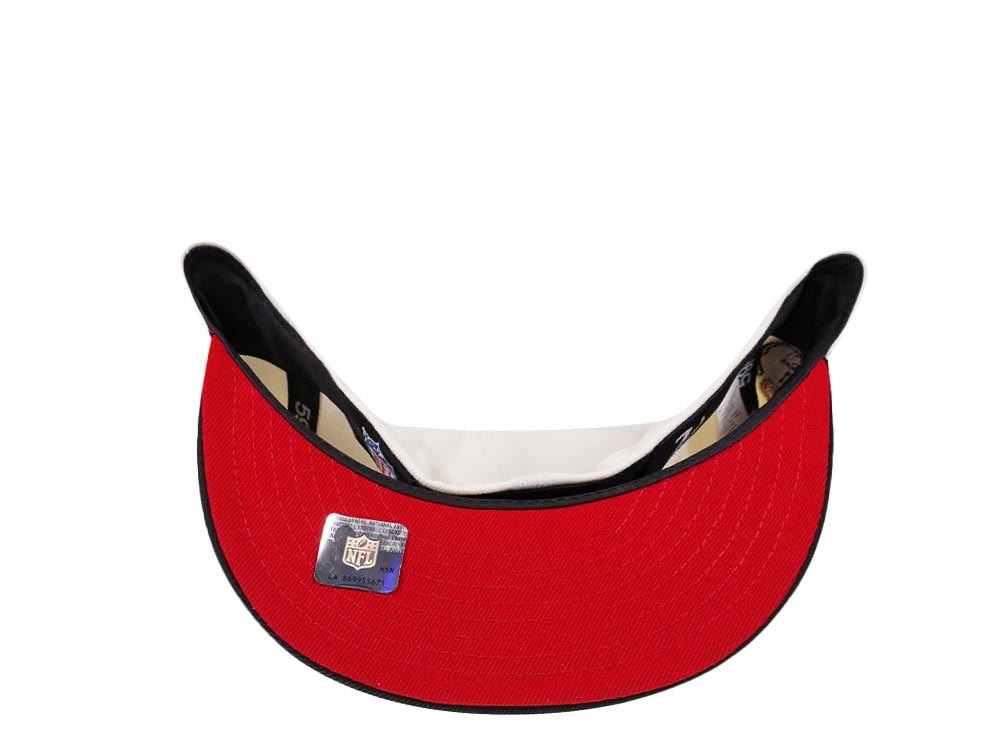 New Era Tampa Bay Buccaneers 30th Anniversary Cream Dome Edition 59Fifty Fitted Gorra