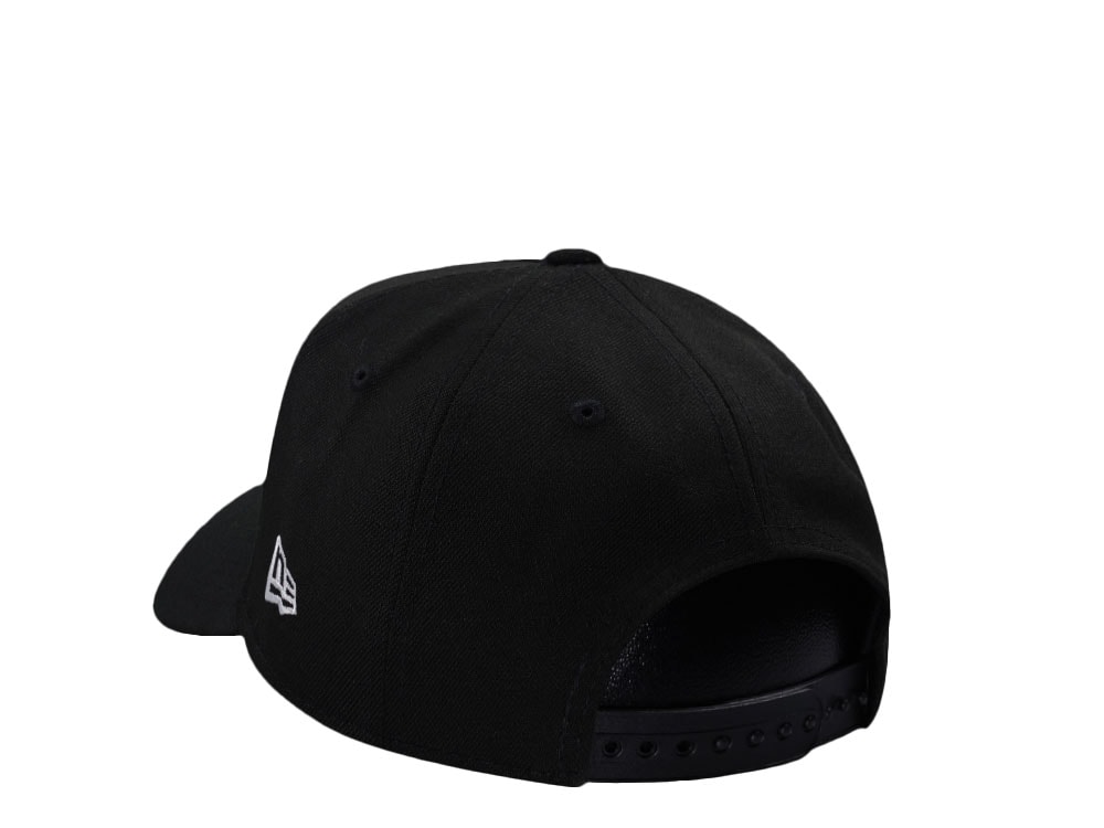 New Era Brooklyn Nets Script Black Prime Edition 9Forty A Frame Snapback Gorra