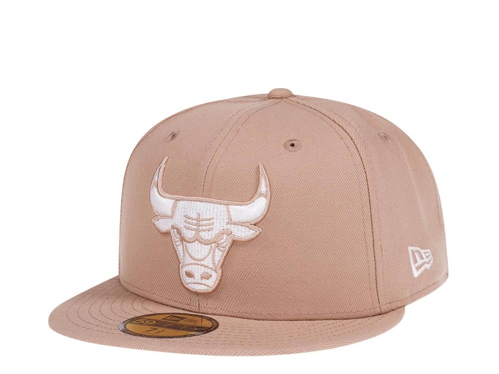 New Era Chicago Bulls Cream Sand Edition 59Fifty Fitted Gorra