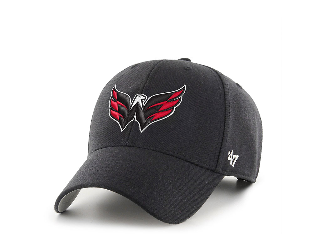 47Brand Washington Capitals Black Classic Strapback Gorra