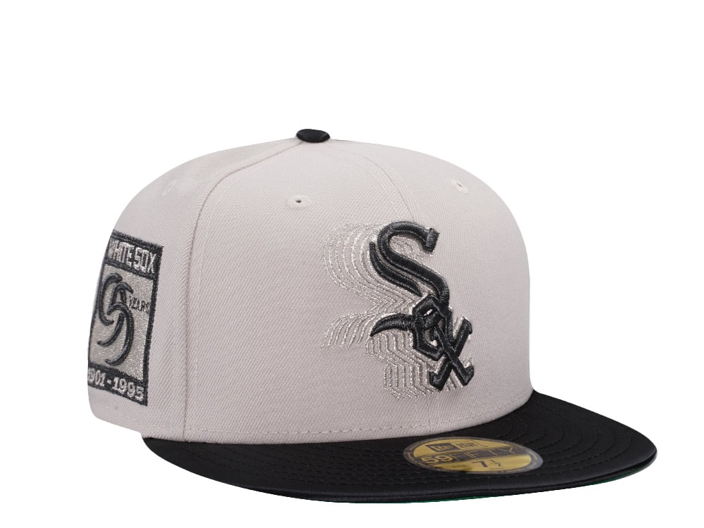 New Era Chicago White Sox 95 Years Cascading Stone Satin Brim Two Tone Edition 59Fifty Fitted Gorra