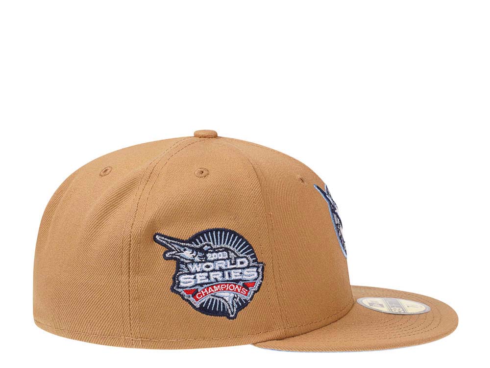 New Era Florida Marlins World Series 2003 Frozen Wheat Edition 59Fifty Fitted Gorra