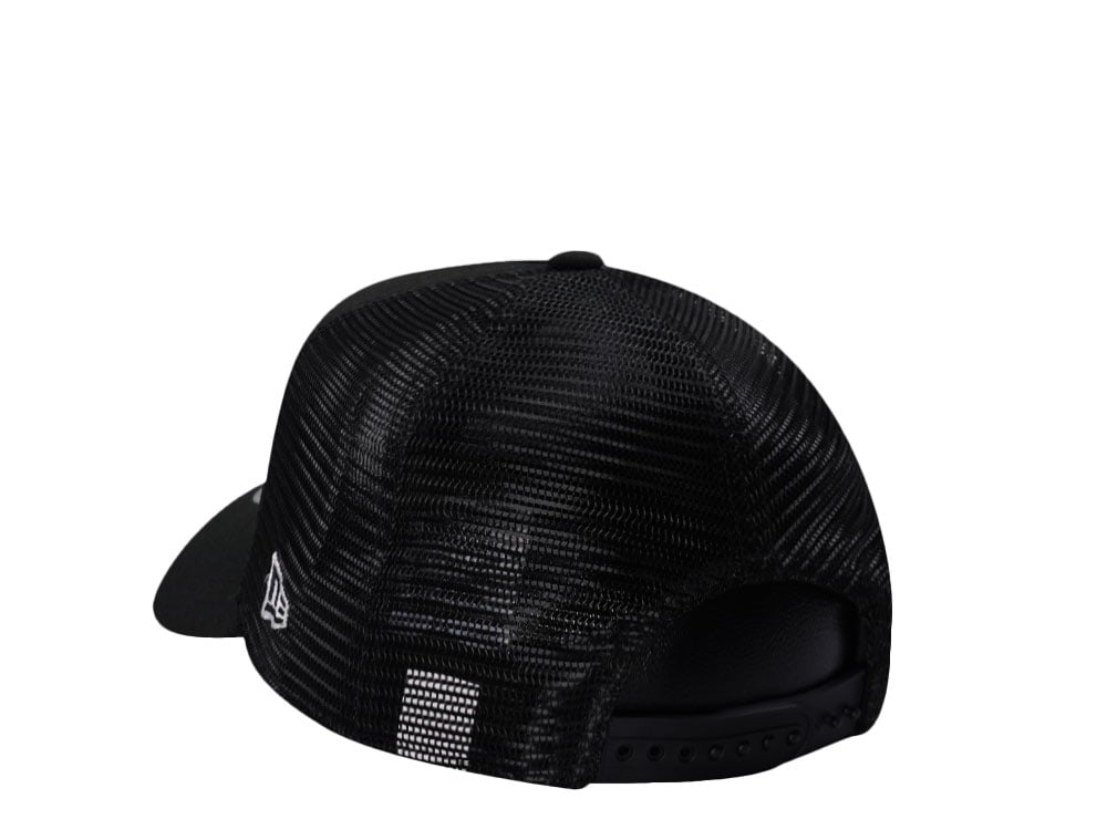 New Era New York Yankees Mini Logo Black Prime Edition 9Forty A Frame Trucker Snapback Gorra