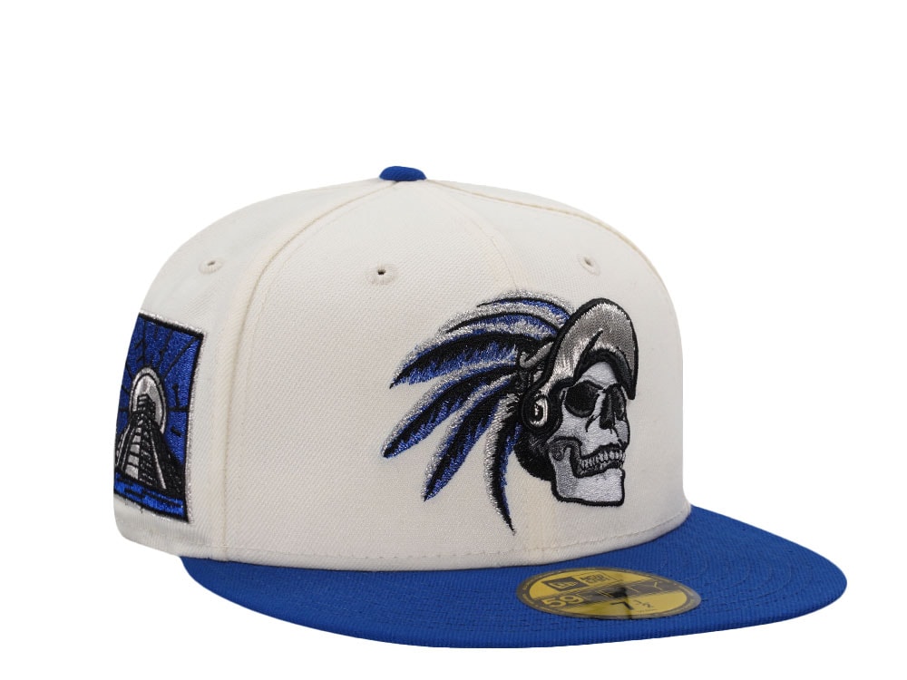 New Era Aztec Skull Chrome Two Tone Edition 59Fifty Fitted Gorra