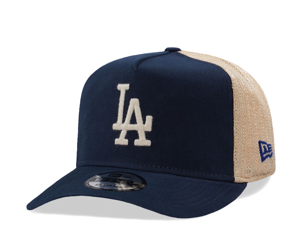 New Era Los Angeles Dodgers Grained Blue Edition 9Fifty Trucker A Frame Snapback Gorra